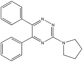 5,6-diphenyl-3-(1-pyrrolidinyl)-1,2,4-triazine 结构式