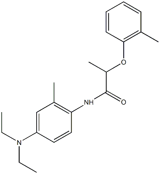 N-[4-(diethylamino)-2-methylphenyl]-2-(2-methylphenoxy)propanamide 结构式