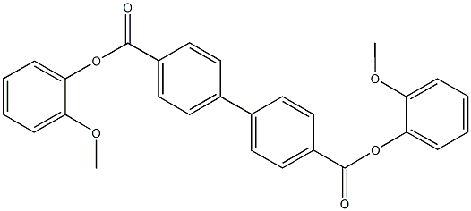 bis(2-methoxyphenyl) [1,1'-biphenyl]-4,4'-dicarboxylate 结构式