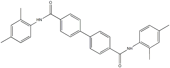 N~4~,N~4~'-bis(2,4-dimethylphenyl)[1,1'-biphenyl]-4,4'-dicarboxamide 结构式