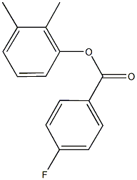 2,3-dimethylphenyl 4-fluorobenzoate 结构式