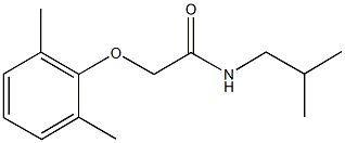 2-(2,6-dimethylphenoxy)-N-isobutylacetamide 结构式