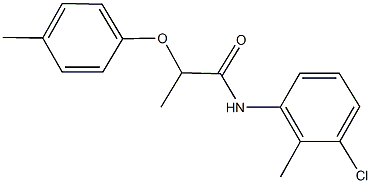 N-(3-chloro-2-methylphenyl)-2-(4-methylphenoxy)propanamide 结构式