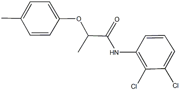 N-(2,3-dichlorophenyl)-2-(4-methylphenoxy)propanamide 结构式