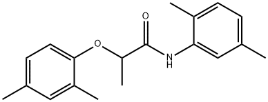 2-(2,4-dimethylphenoxy)-N-(2,5-dimethylphenyl)propanamide 结构式