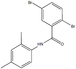 2,5-dibromo-N-(2,4-dimethylphenyl)benzamide 结构式