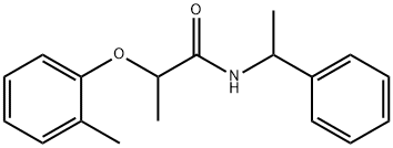 2-(2-methylphenoxy)-N-(1-phenylethyl)propanamide 结构式