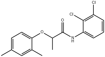 N-(2,3-dichlorophenyl)-2-(2,4-dimethylphenoxy)propanamide 结构式