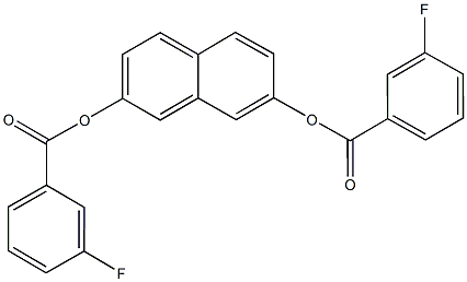 7-[(3-fluorobenzoyl)oxy]-2-naphthyl 3-fluorobenzoate 结构式