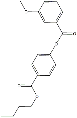 4-(butoxycarbonyl)phenyl 3-methoxybenzoate 结构式