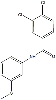 3,4-dichloro-N-[3-(methylsulfanyl)phenyl]benzamide 结构式