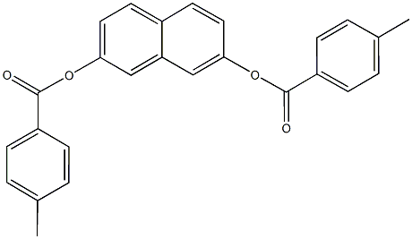 7-[(4-methylbenzoyl)oxy]-2-naphthyl 4-methylbenzoate 结构式