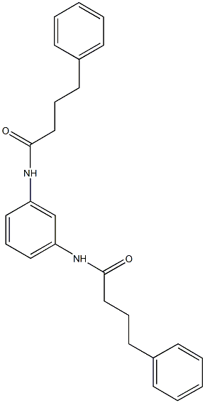4-phenyl-N-{3-[(4-phenylbutanoyl)amino]phenyl}butanamide 结构式