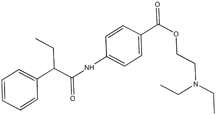 2-(diethylamino)ethyl 4-[(2-phenylbutanoyl)amino]benzoate 结构式