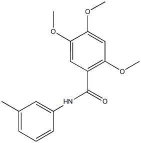 2,4,5-trimethoxy-N-(3-methylphenyl)benzamide 结构式