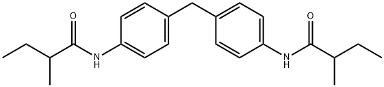 2-methyl-N-(4-{4-[(2-methylbutanoyl)amino]benzyl}phenyl)butanamide 结构式