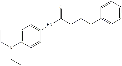 N-[4-(diethylamino)-2-methylphenyl]-4-phenylbutanamide 结构式