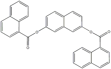 7-(1-naphthoyloxy)-2-naphthyl 1-naphthoate 结构式