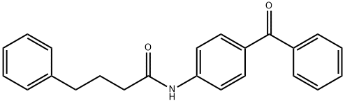 N-(4-benzoylphenyl)-4-phenylbutanamide 结构式