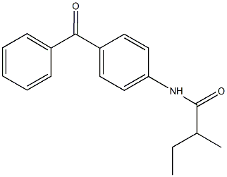 N-(4-benzoylphenyl)-2-methylbutanamide 结构式