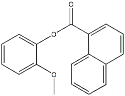 2-methoxyphenyl 1-naphthoate 结构式