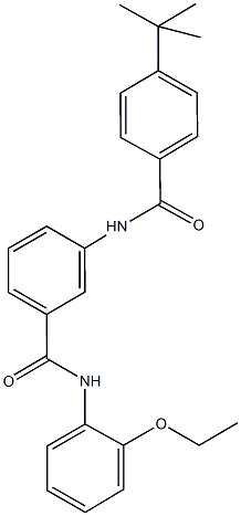 3-[(4-tert-butylbenzoyl)amino]-N-(2-ethoxyphenyl)benzamide 结构式