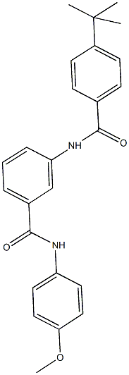 3-[(4-tert-butylbenzoyl)amino]-N-(4-methoxyphenyl)benzamide 结构式