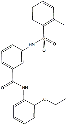 N-(2-ethoxyphenyl)-3-{[(2-methylphenyl)sulfonyl]amino}benzamide 结构式