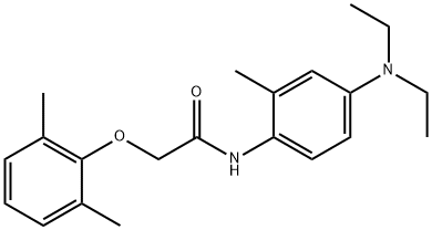 N-[4-(diethylamino)-2-methylphenyl]-2-(2,6-dimethylphenoxy)acetamide 结构式