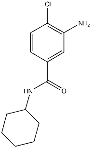3-amino-4-chloro-N-cyclohexylbenzamide 结构式