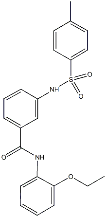 N-(2-ethoxyphenyl)-3-{[(4-methylphenyl)sulfonyl]amino}benzamide 结构式