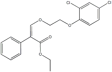 ethyl3-[2-(2,4-dichlorophenoxy)ethoxy]-2-phenylacrylate 结构式