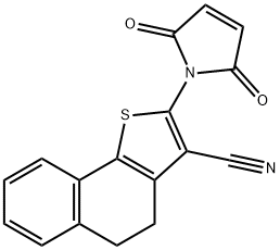 2-(2,5-dioxo-2,5-dihydro-1H-pyrrol-1-yl)-4,5-dihydronaphtho[1,2-b]thiophene-3-carbonitrile 结构式