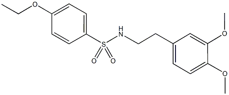 N-[2-(3,4-dimethoxyphenyl)ethyl]-4-ethoxybenzenesulfonamide 结构式