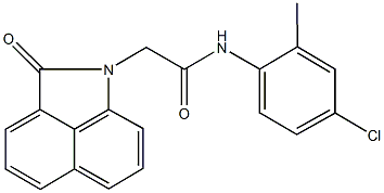 N-(4-chloro-2-methylphenyl)-2-(2-oxobenzo[cd]indol-1(2H)-yl)acetamide 结构式