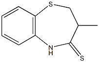 3-methyl-2,3-dihydro-1,5-benzothiazepine-4(5H)-thione 结构式