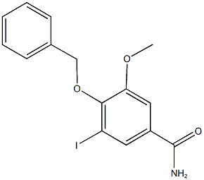 4-(benzyloxy)-3-iodo-5-methoxybenzamide 结构式