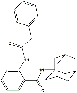 N-(1-adamantyl)-2-[(phenylacetyl)amino]benzamide 结构式