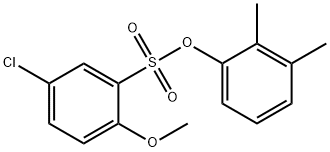 2,3-dimethylphenyl 5-chloro-2-methoxybenzenesulfonate 结构式