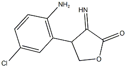 4-(2-amino-5-chlorophenyl)-3-iminodihydro-2(3H)-furanone 结构式