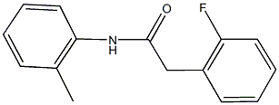2-(2-fluorophenyl)-N-(2-methylphenyl)acetamide 结构式