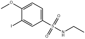 N-ethyl-3-iodo-4-methoxybenzenesulfonamide 结构式