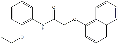 N-(2-ethoxyphenyl)-2-(1-naphthyloxy)acetamide 结构式