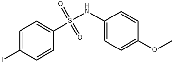 4-iodo-N-(4-methoxyphenyl)benzenesulfonamide 结构式