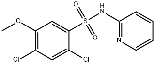 2,4-dichloro-5-methoxy-N-(2-pyridinyl)benzenesulfonamide 结构式