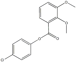 4-chlorophenyl 2,3-dimethoxybenzoate 结构式