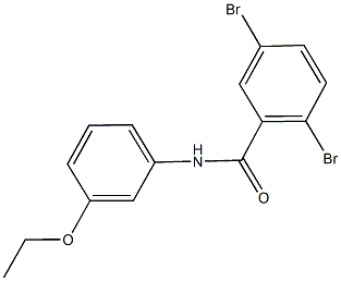 2,5-dibromo-N-(3-ethoxyphenyl)benzamide 结构式