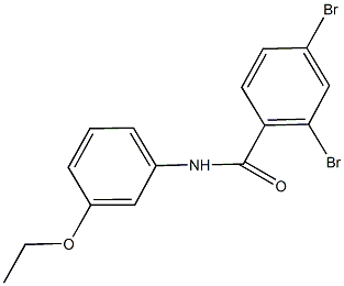 2,4-dibromo-N-(3-ethoxyphenyl)benzamide 结构式