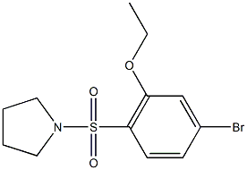 5-bromo-2-(1-pyrrolidinylsulfonyl)phenyl ethyl ether 结构式