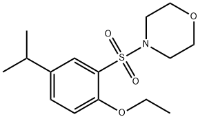 ethyl 4-isopropyl-2-(4-morpholinylsulfonyl)phenyl ether 结构式